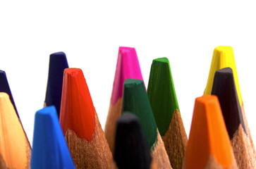 Colored pencils macro