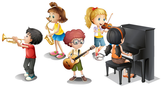 Kids Music Cartoon Images – Browse 61,592 Stock Photos, Vectors, and Video