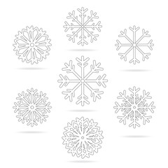 Isolated Snowflake
