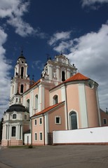 Fototapeta na wymiar Church of St. Catherine in Vilnius, Lithuania