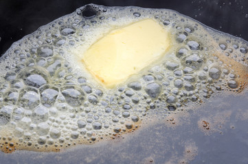 butter on pan