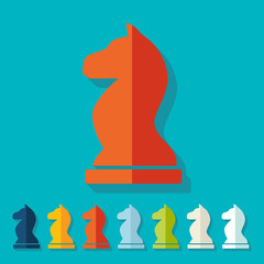 Flat design: chess