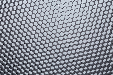 Comb of 3d metal net background. Close up.