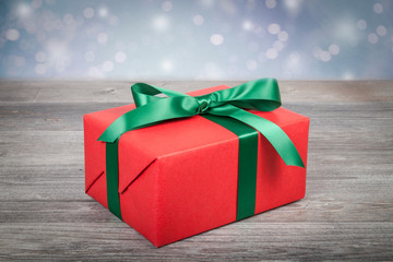 weihnachtsgeschenk mit hintergrund