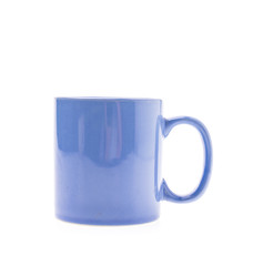Blue coffee cup