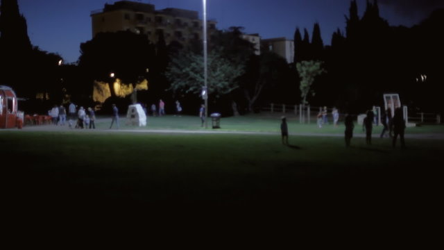 Background establishing shot park night 10
