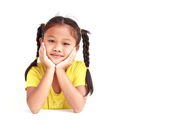 Thai children Isolated on white background