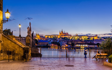 Fototapeta na wymiar Praga Most Karola
