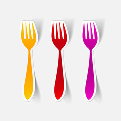 realistic design element: fork