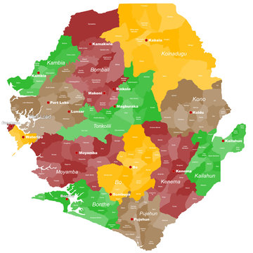 Karte von Sierra Leone