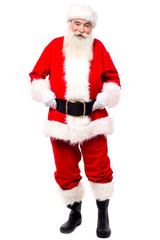 Authentic look of traditional father christmas