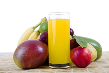 fruits and juice