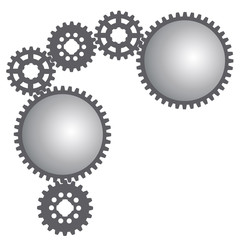 Vector image of gears.