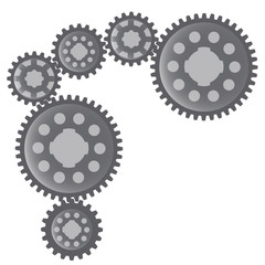 Vector image of gears.