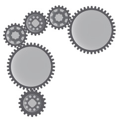 Vector image of gears.