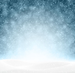 Christmas snowy background.