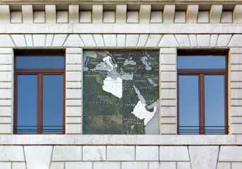 Closeup of the Exterior of the Palazzo del Podestà in Padua