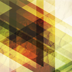 Obraz premium Abstraction retro grunge triangles vector background