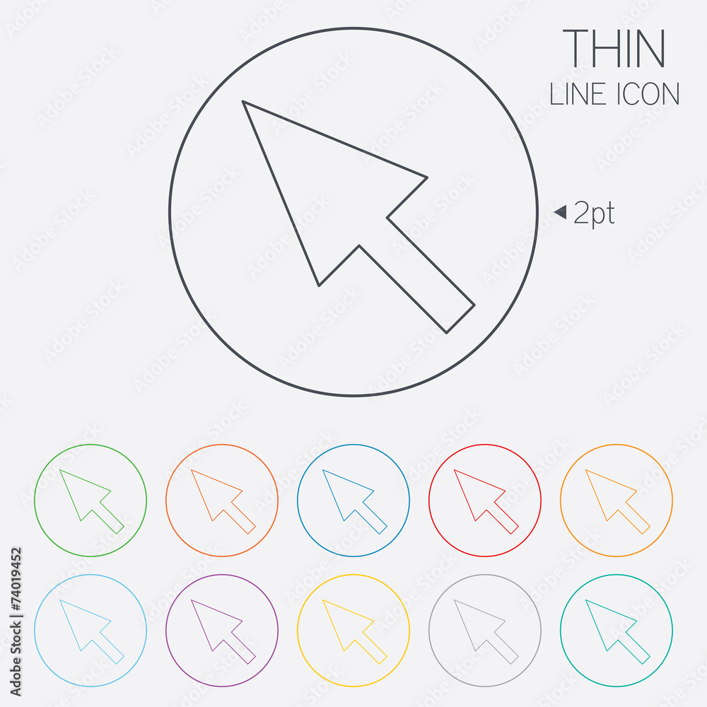 Poster mouse cursor sign icon. pointer symbol.