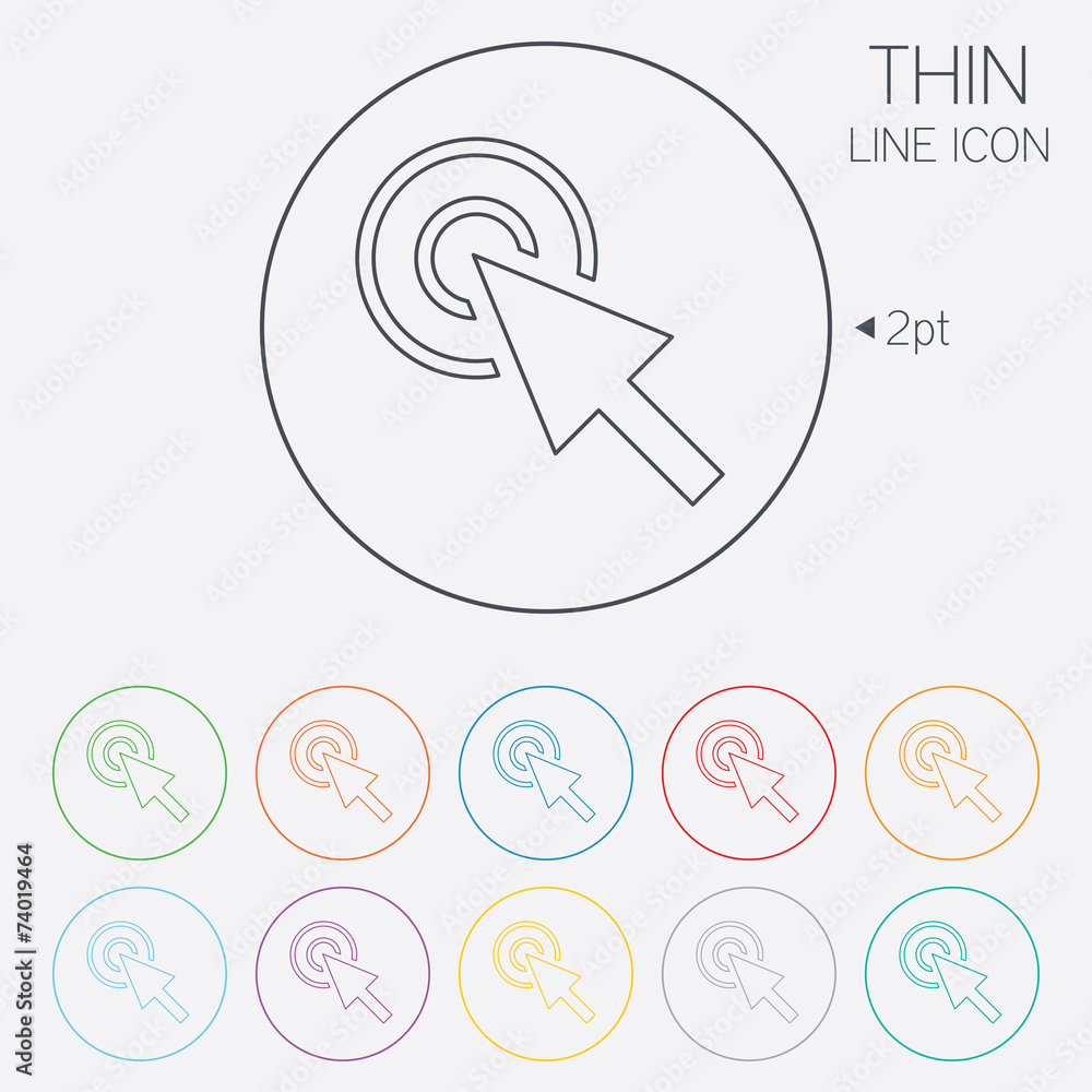 Poster mouse cursor sign icon. pointer symbol.