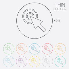 Mouse cursor sign icon. Pointer symbol.