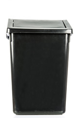 trash isolated dirty old black bin isolated