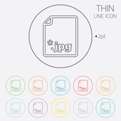 File JPG sign icon. Download image file.