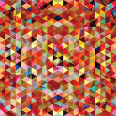 Triangular Mosaic Colorful Background