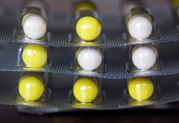 Capsules in a blister pack