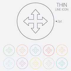 Fullscreen sign icon. Arrows symbol.