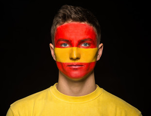 Face art. Flags.