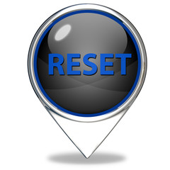 reset pointer icon on white background