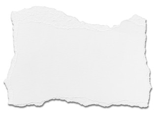 white paper ripped message background