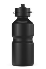 Black Sport Plastic Water Bottle