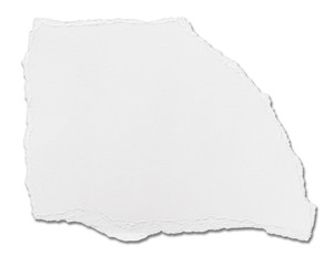 white paper ripped message background
