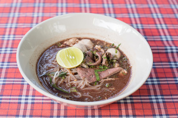 Thai Pork Noodle with lemon