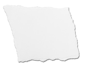 Obraz premium white paper ripped message background