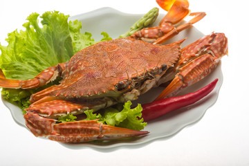 Boiled crab
