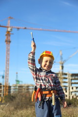 toddler construction worker