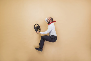 Manager has an accident