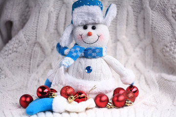 Christmas decorations for Christmas and New Year background