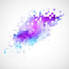 Obraz premium Modern vector background with watercolor blot
