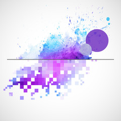 Fototapeta premium Modern vector background with watercolor blot