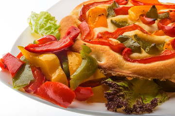 Pizza with bulgarian pepper