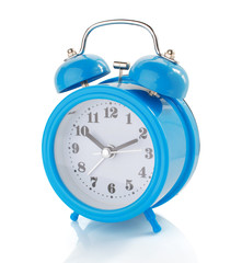 alarm clock watch on white background