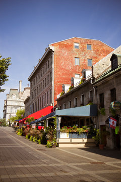 Quiet street in Montreal, Canada