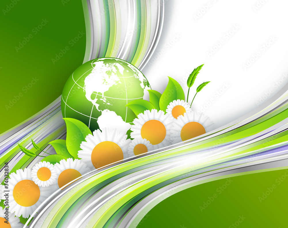 Poster abstract environmental vector background