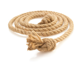ship rope on white