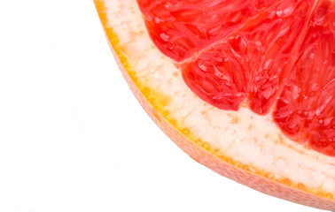 Sliced grapefruit