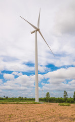 Eco power in wind turbine farm